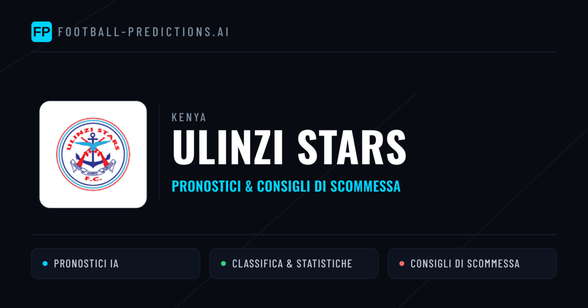 Pronostici e Statistiche Ulinzi Stars