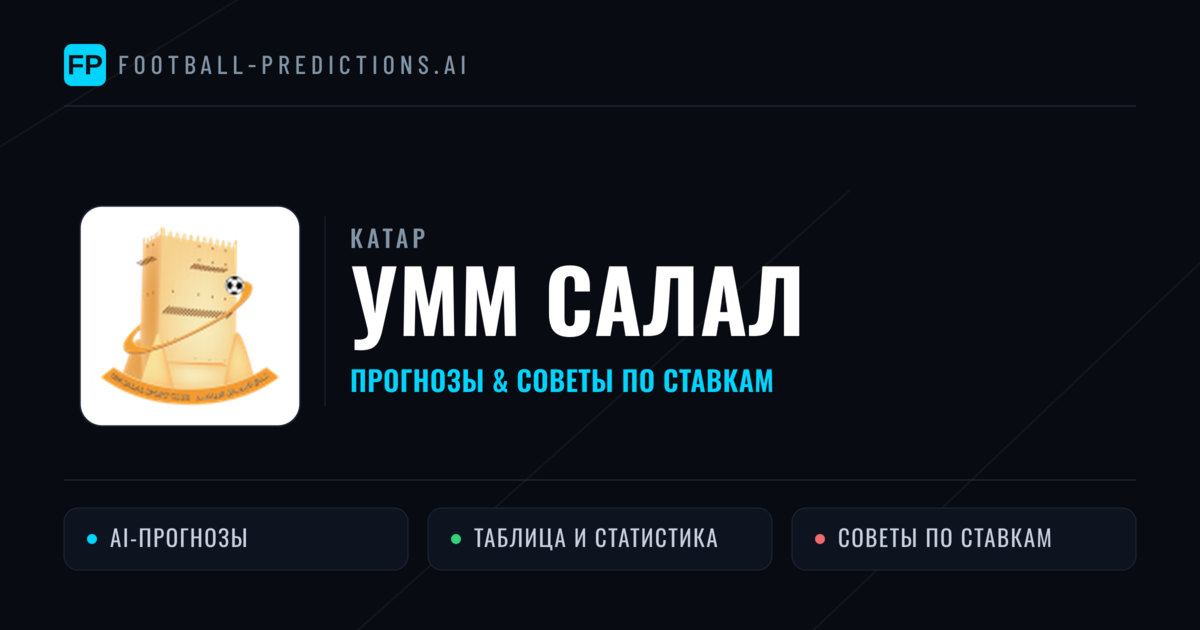 УММ Салал прогнозы и статистика