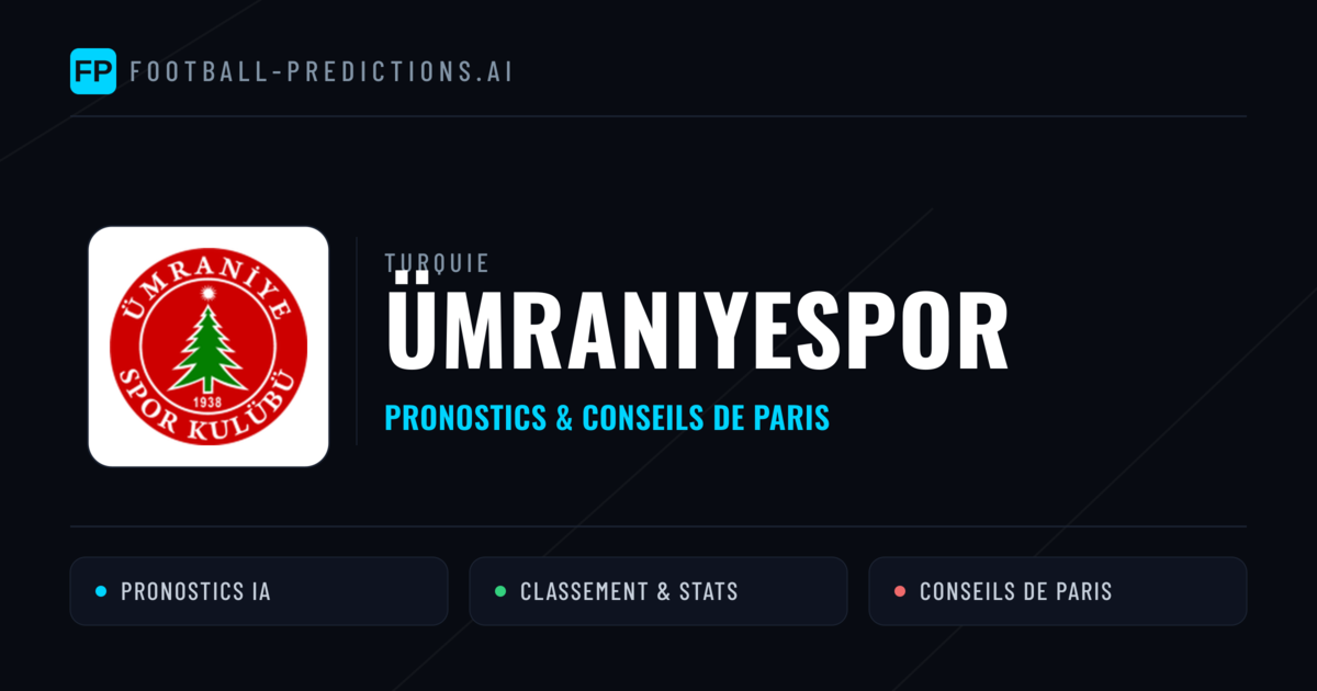 Ümraniyespor Pronostics & Statistiques