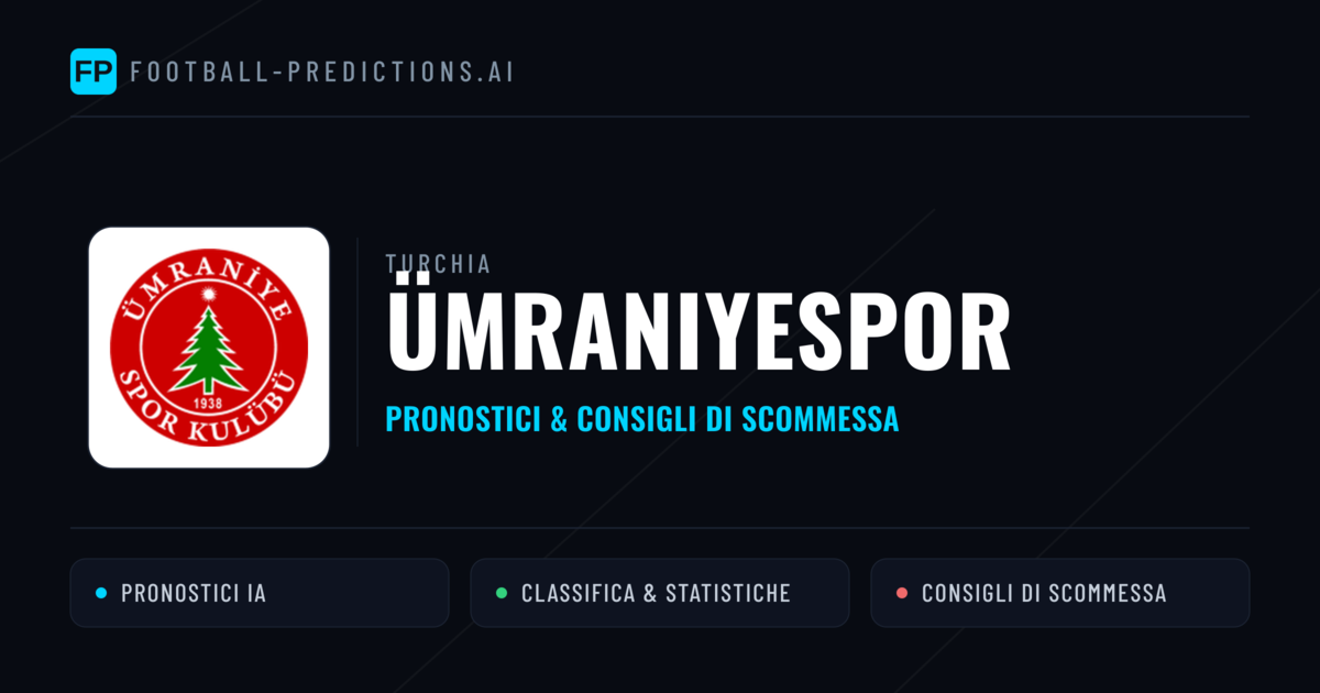 Pronostici e Statistiche Ümraniyespor