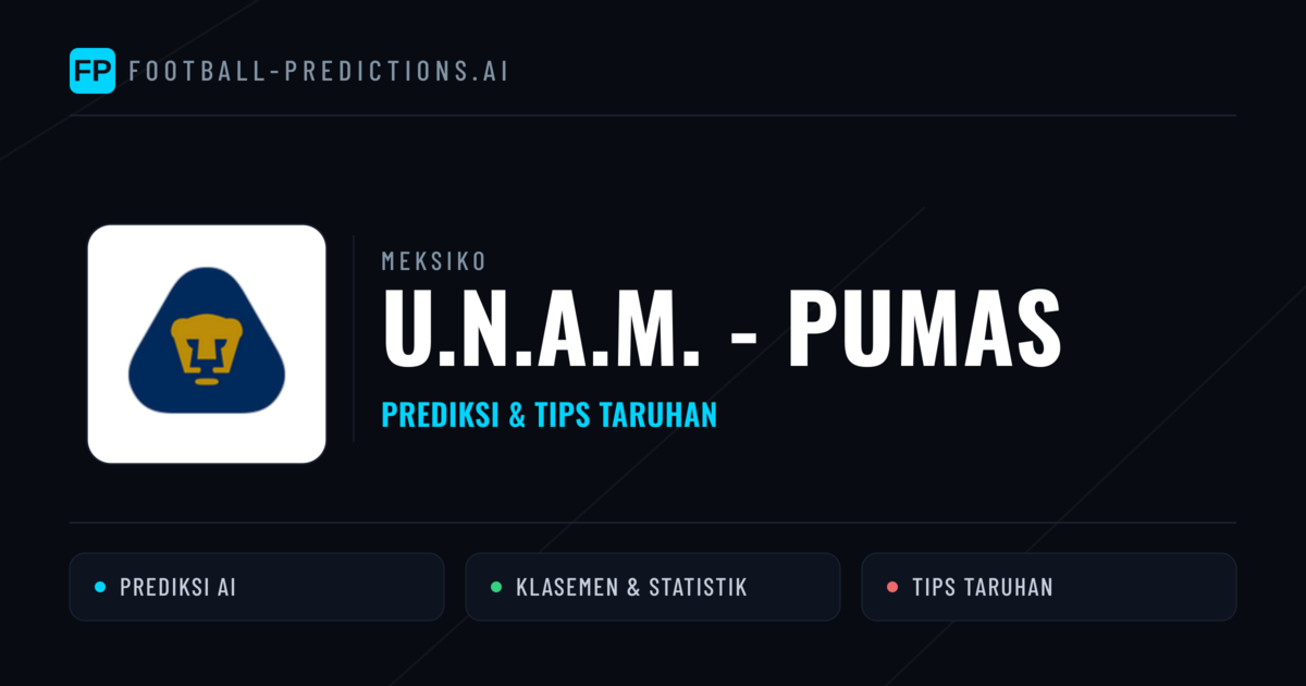 U.N.A.M. - Pumas Prediksi & Statistik Piala Dunia