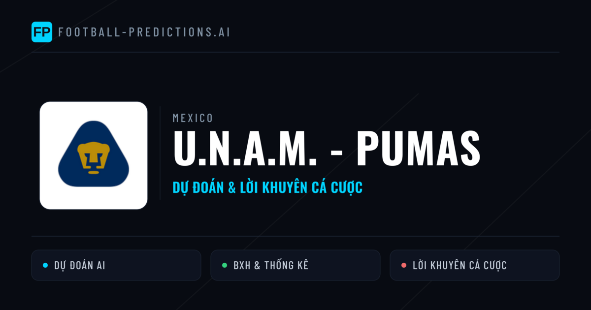 U.N.A.M. - Pumas Dự đoán & Thống kê