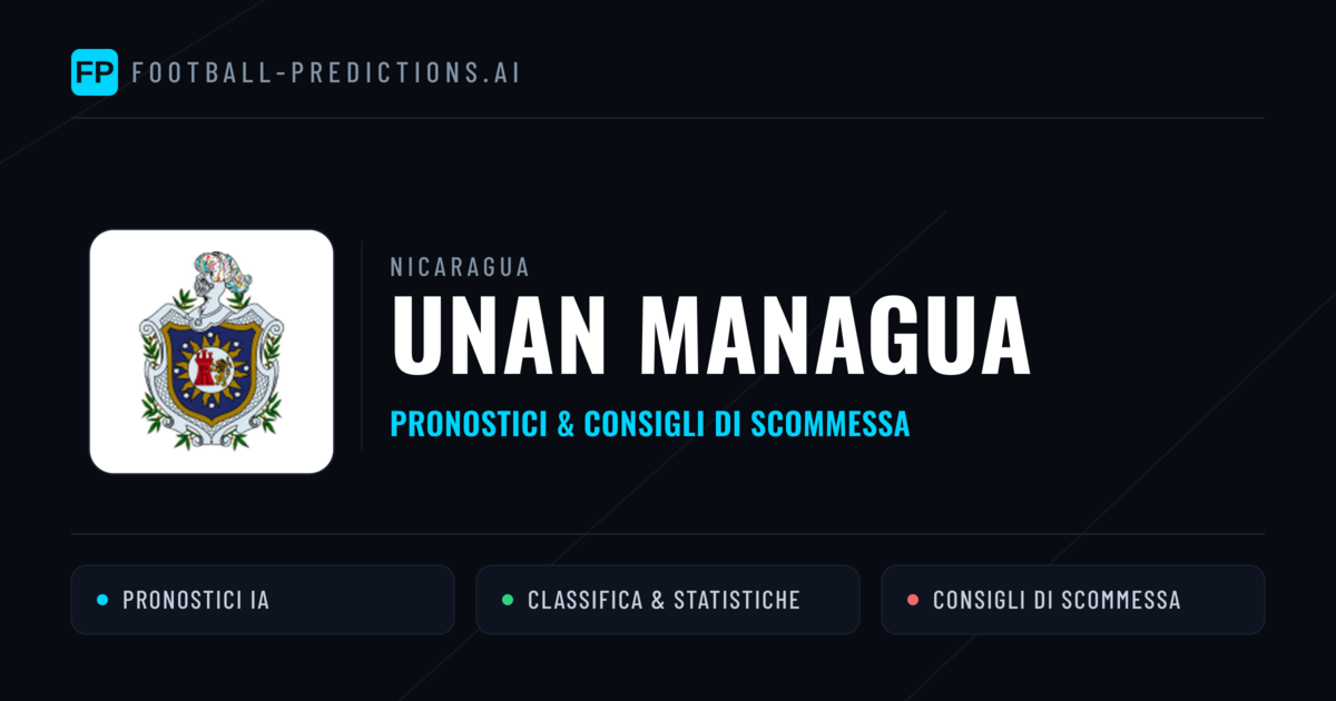 Pronostici e Statistiche UNAN Managua