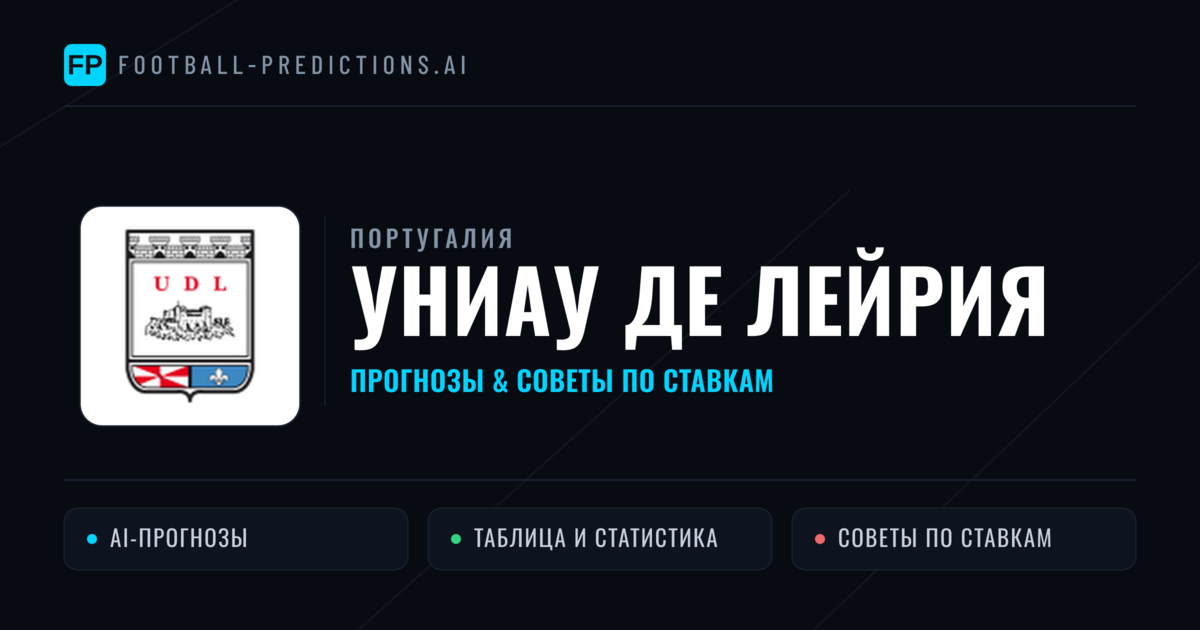 Униау де Лейрия прогнозы и статистика