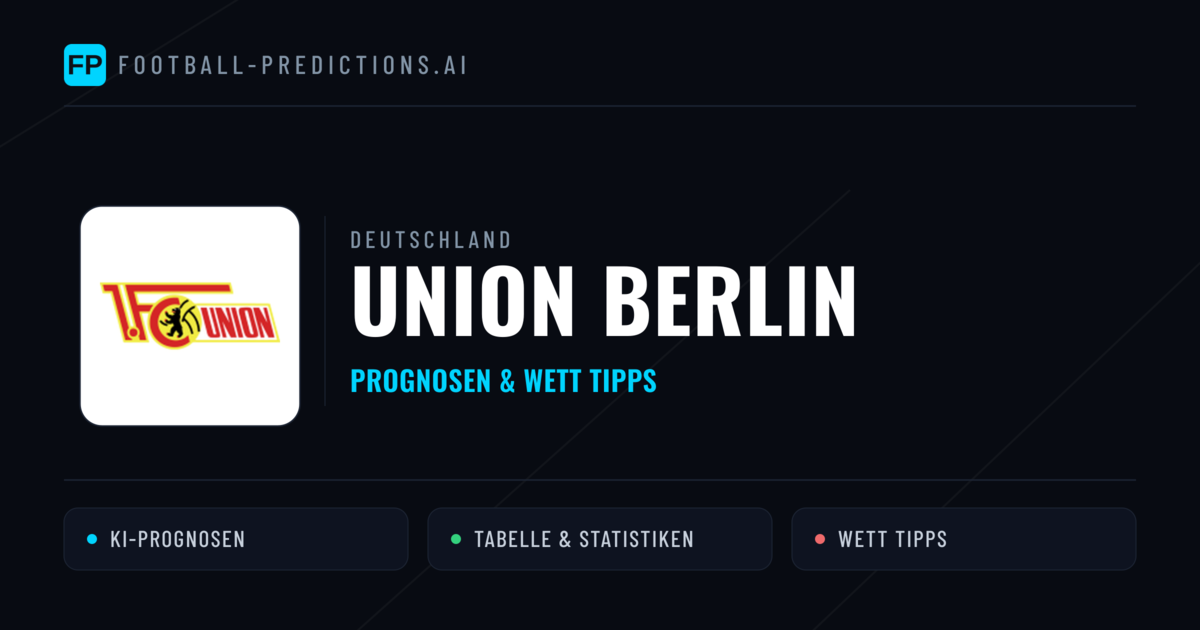 Union Berlin Prognosen & Statistiken
