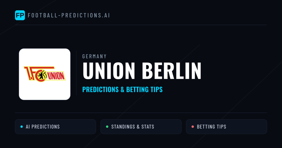Union Berlin Predictions & Stats
