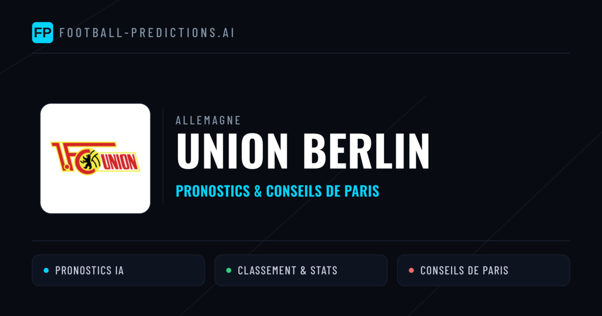 Union Berlin Pronostics & Statistiques