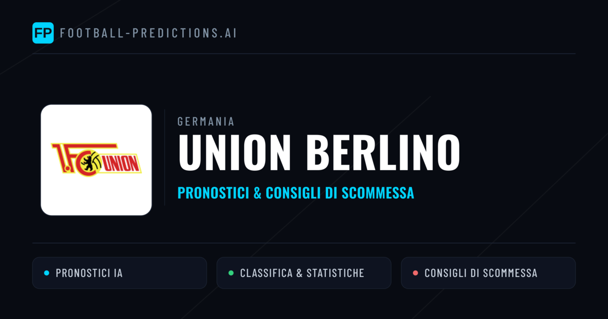 Pronostici e Statistiche Union Berlino