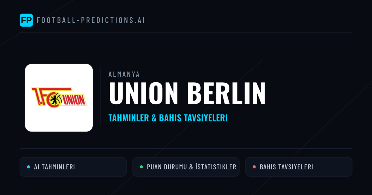 Union Berlin Tahminleri & İstatistikler