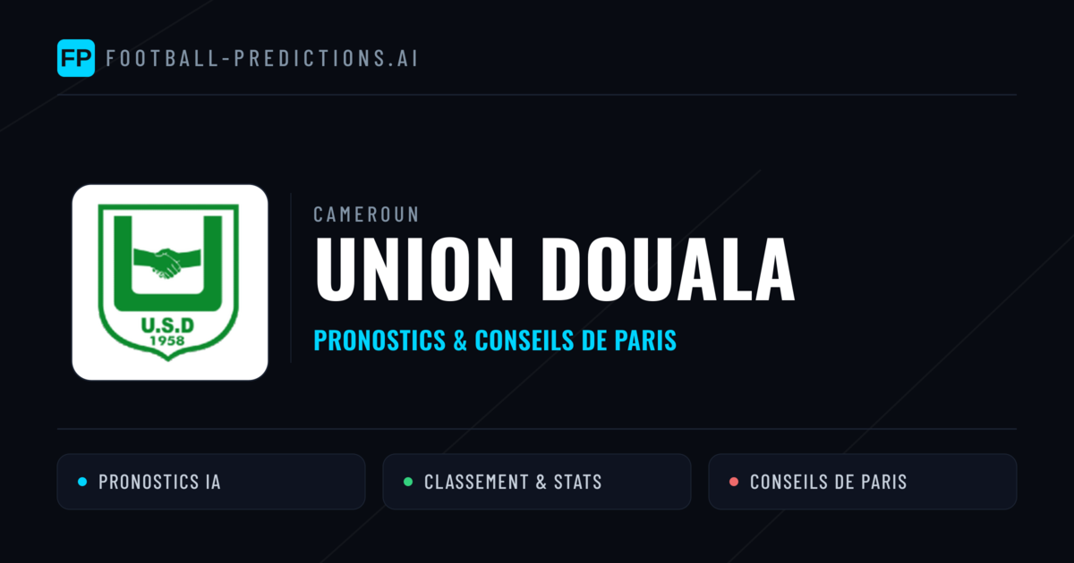 Union Douala Pronostics & Statistiques