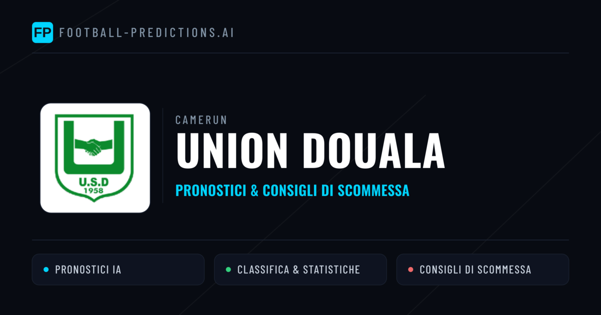 Pronostici e Statistiche Union Douala