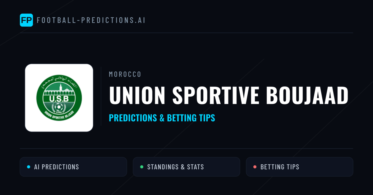 Union Sportive Boujaad Predictions & Stats