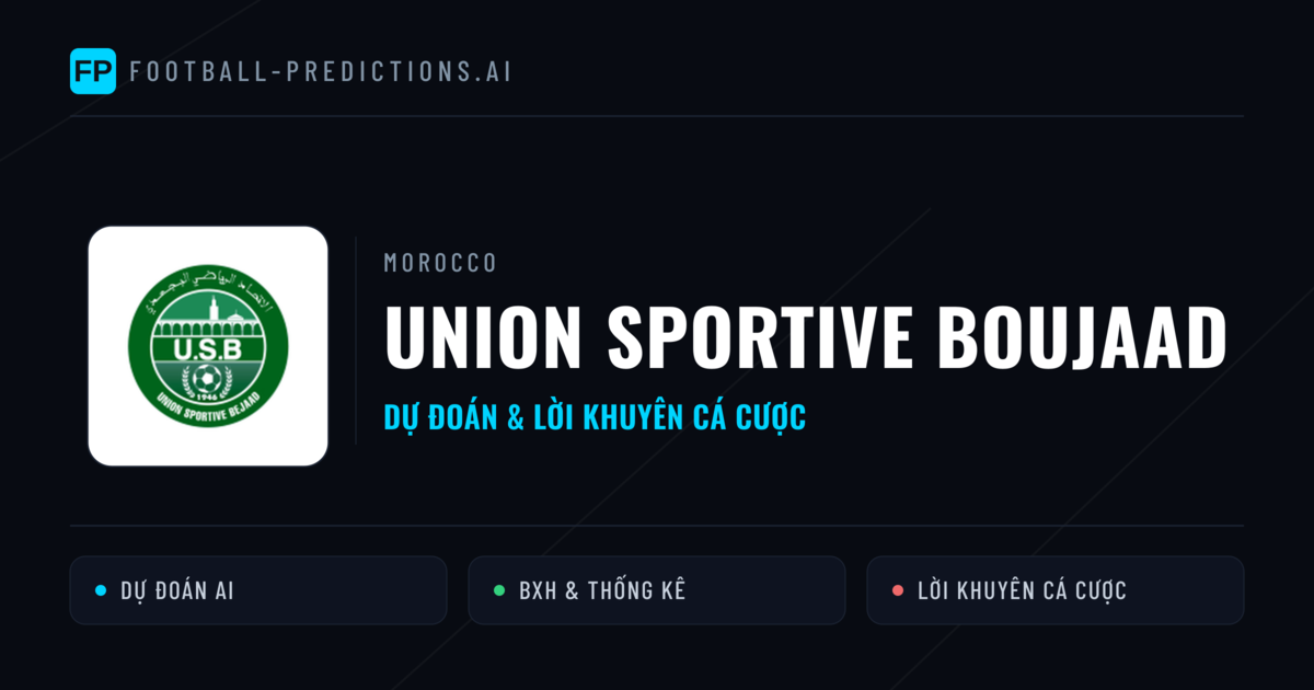 Union Sportive Boujaad Dự đoán & Thống kê