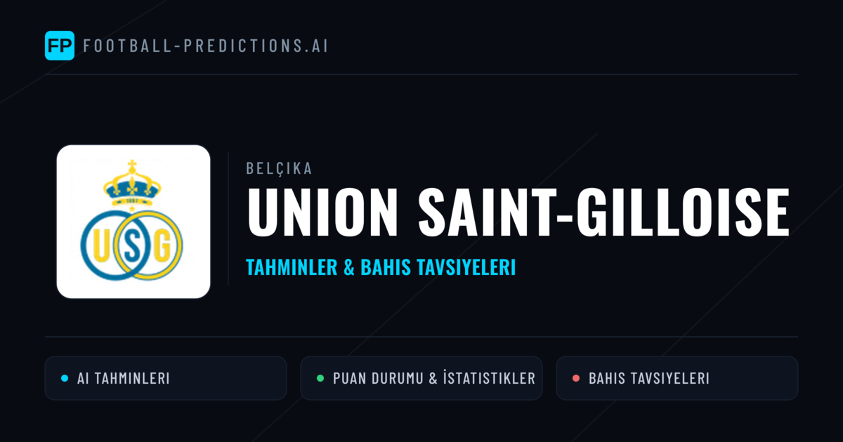 Union Saint-Gilloise Tahminleri & İstatistikler