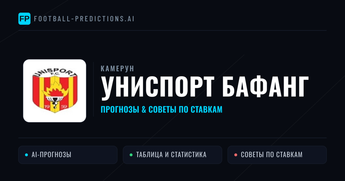 Униспорт Бафанг прогнозы и статистика