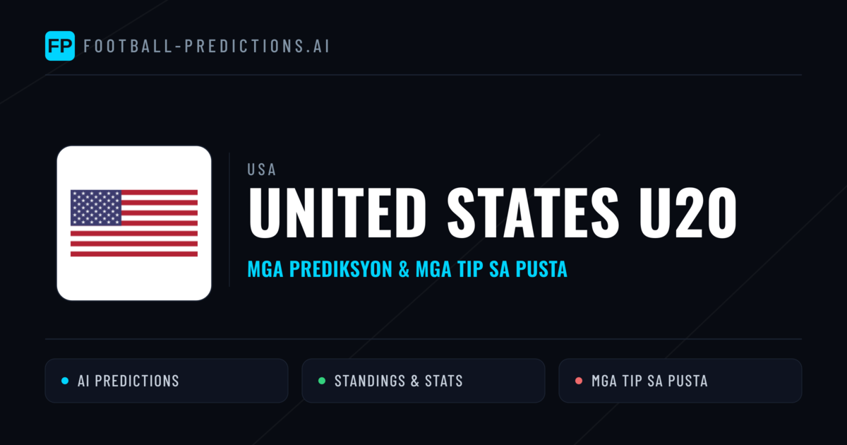 United States U20 Predictions & Stats