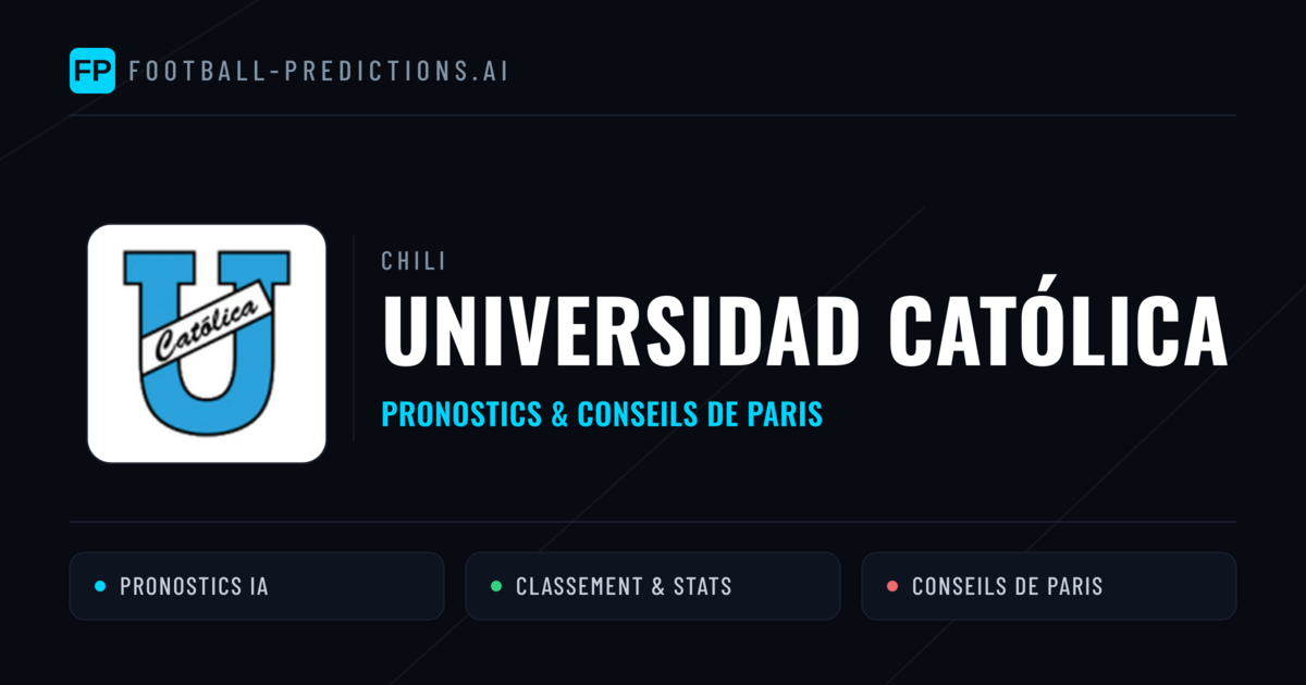 Universidad Católica Pronostics & Statistiques