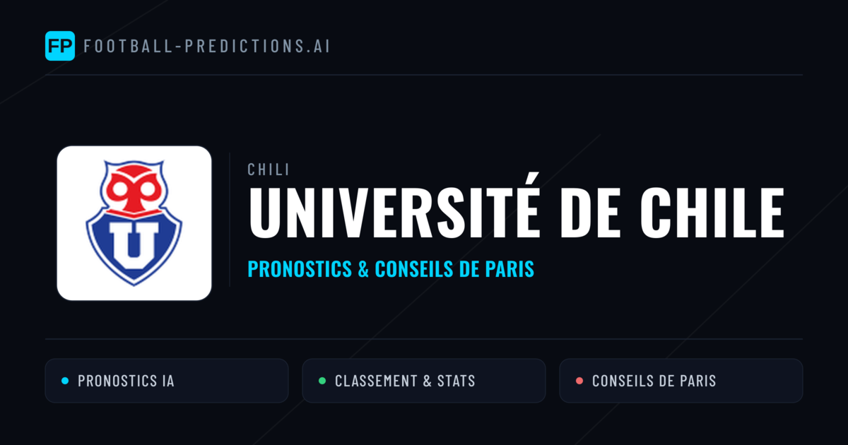 Université de Chile Pronostics & Statistiques