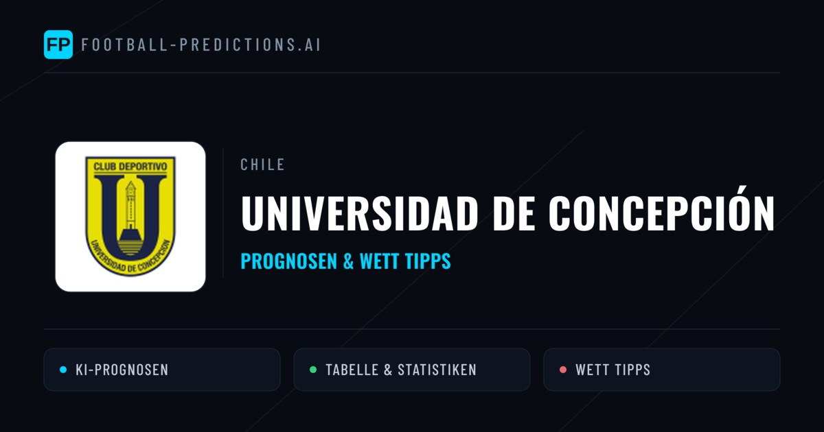 Universidad de Concepción Prognosen & Statistiken
