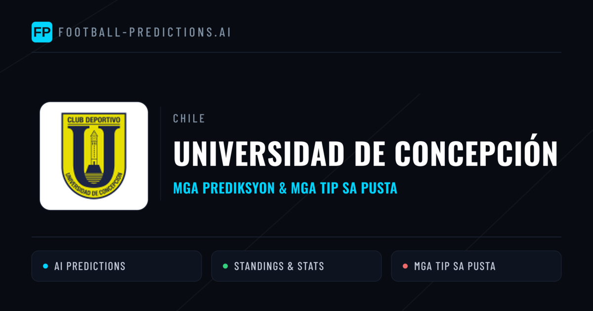 Universidad de Concepción Predictions & Stats