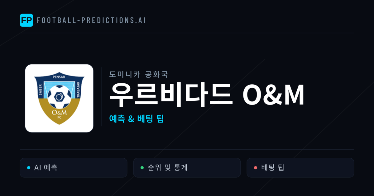우르비다드 O&M 축구 예측 & 통계