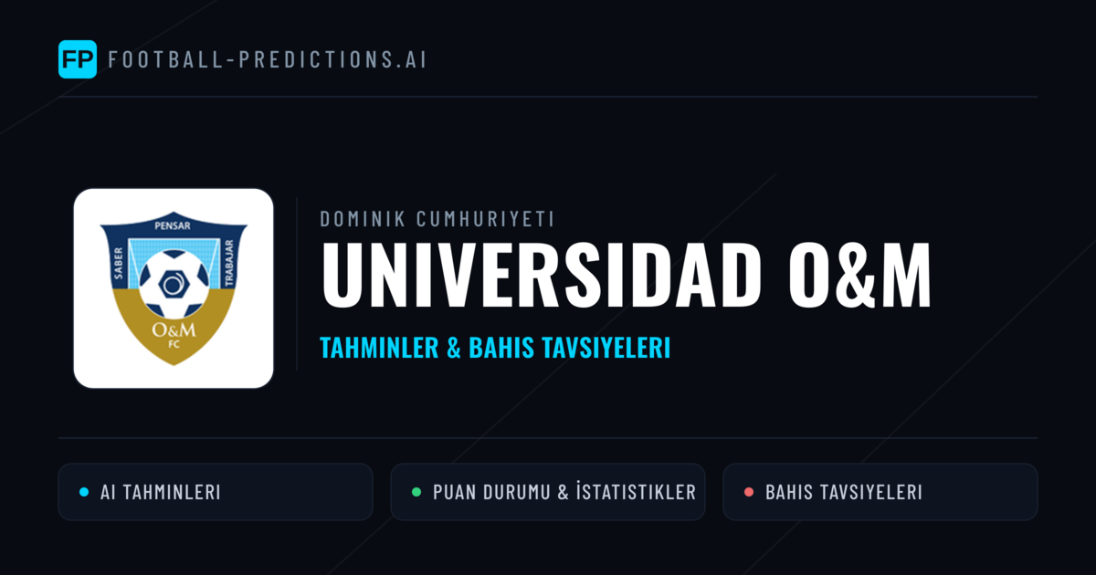 Universidad O&M Tahminleri & İstatistikler