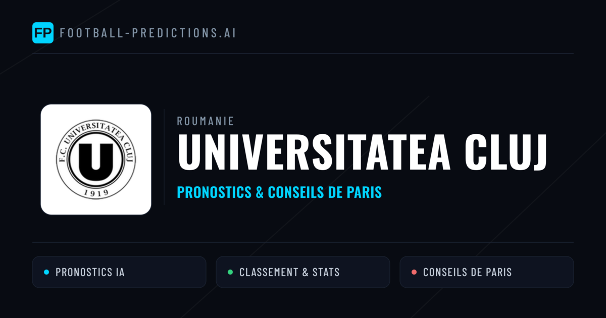 Universitatea Cluj Pronostics & Statistiques