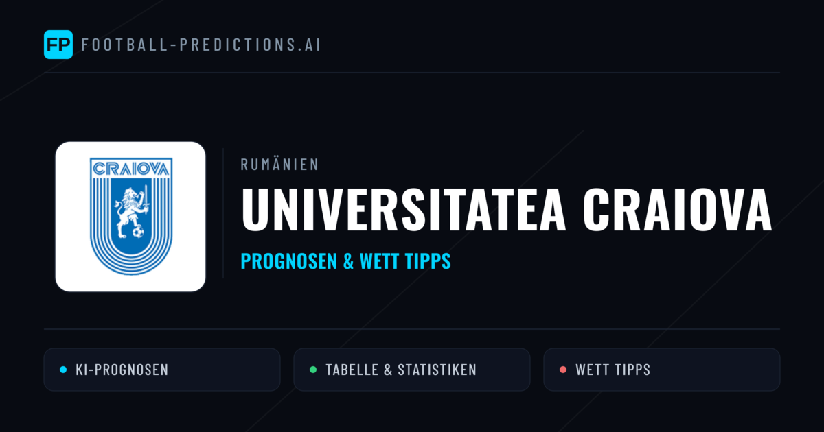 Universitatea Craiova Prognosen & Statistiken