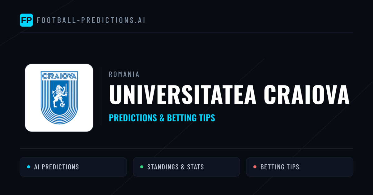Universitatea Craiova Predictions & Stats