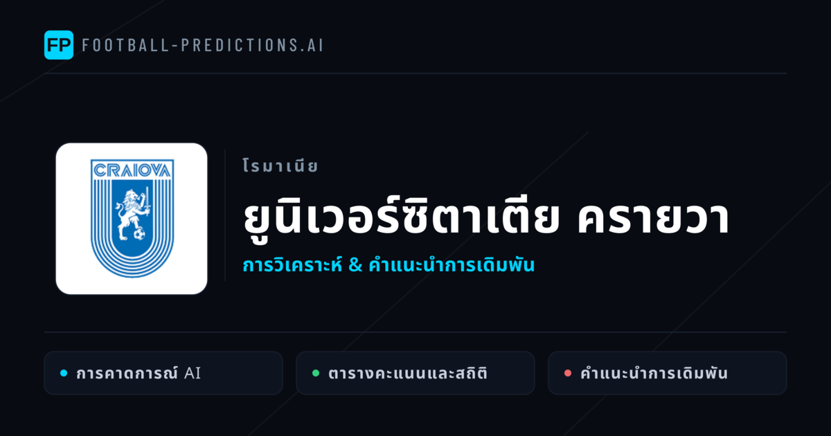 ยูนิเวอร์ซิตาเตีย ครายวา การวิเคราะห์และสถิติ