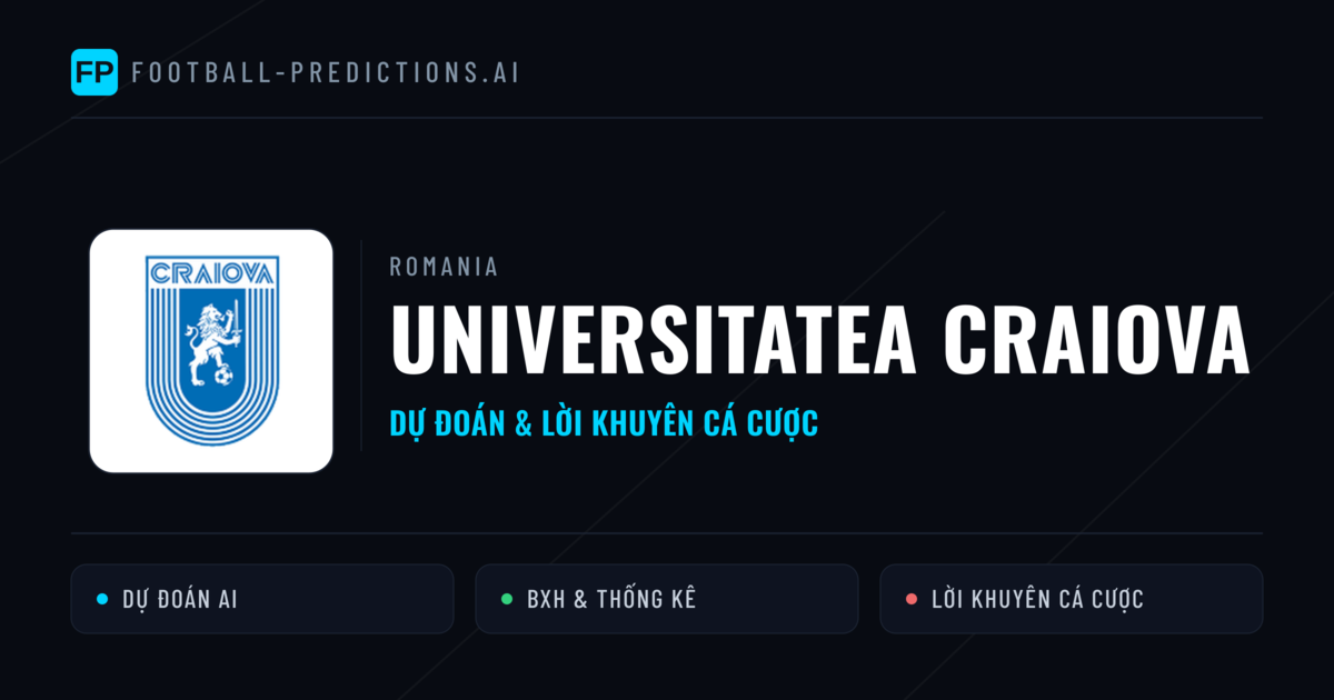 Universitatea Craiova Dự đoán & Thống kê