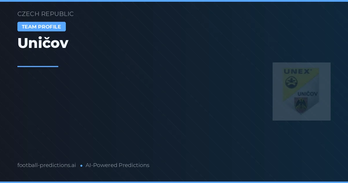 Uničov Pronostics & Statistiques