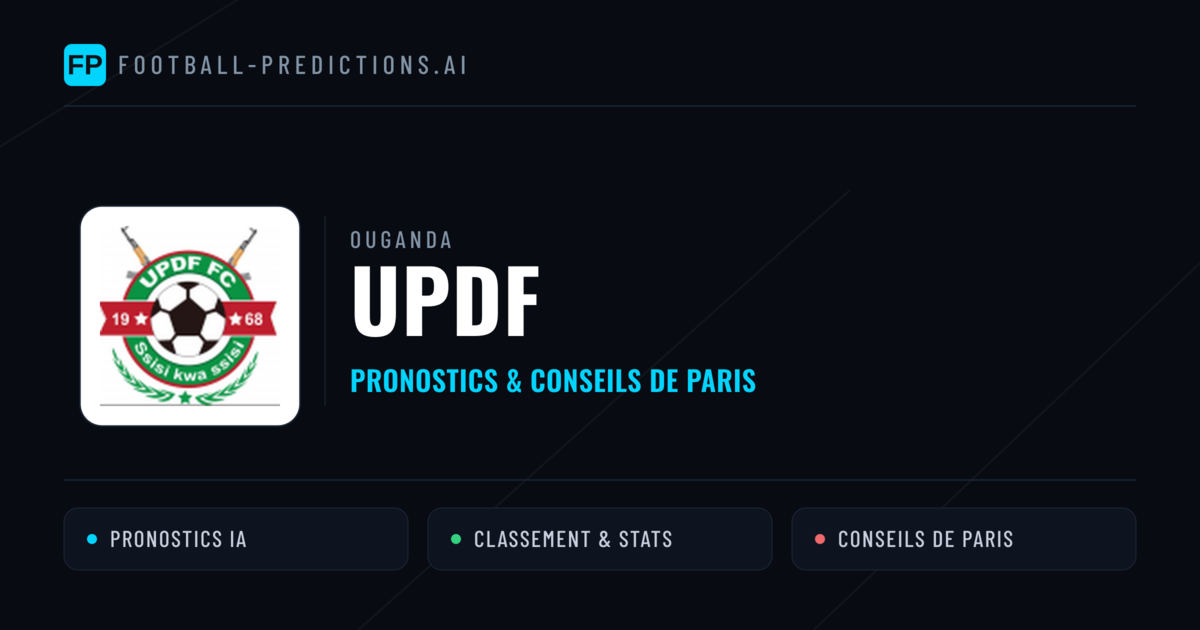 UPDF Pronostics & Statistiques
