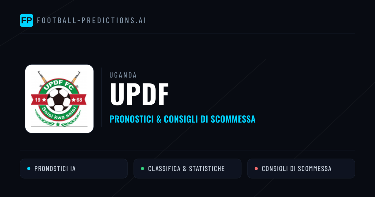 Pronostici e Statistiche UPDF