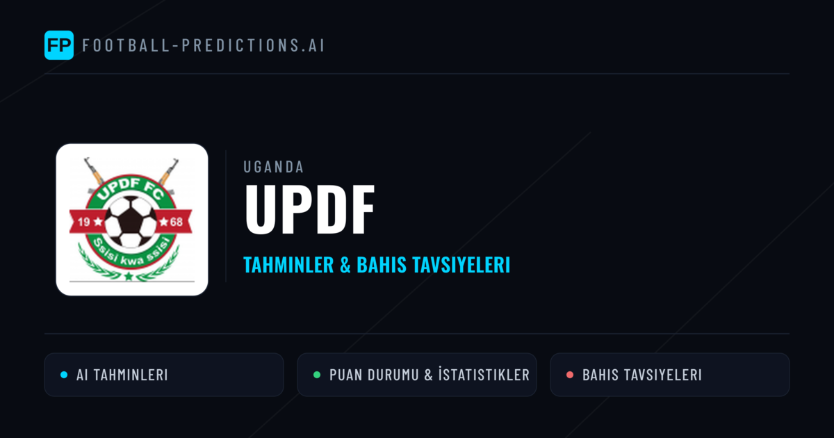 UPDF Tahminleri & İstatistikler