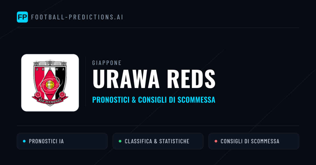 Pronostici e Statistiche Urawa Reds