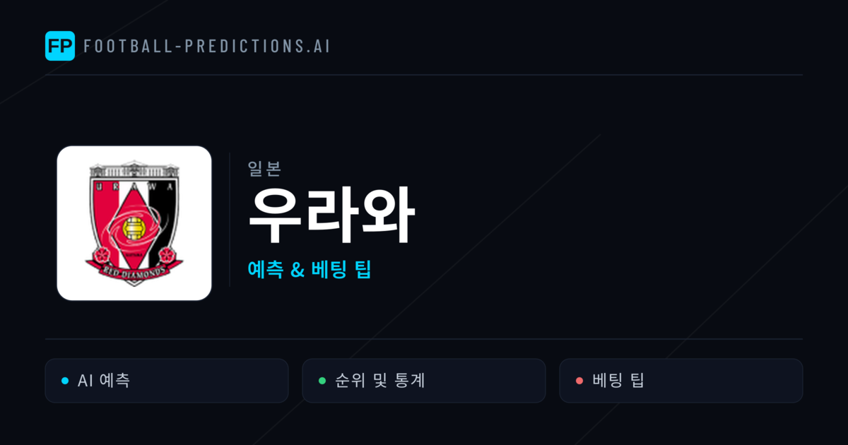 우라와 축구 예측 & 통계