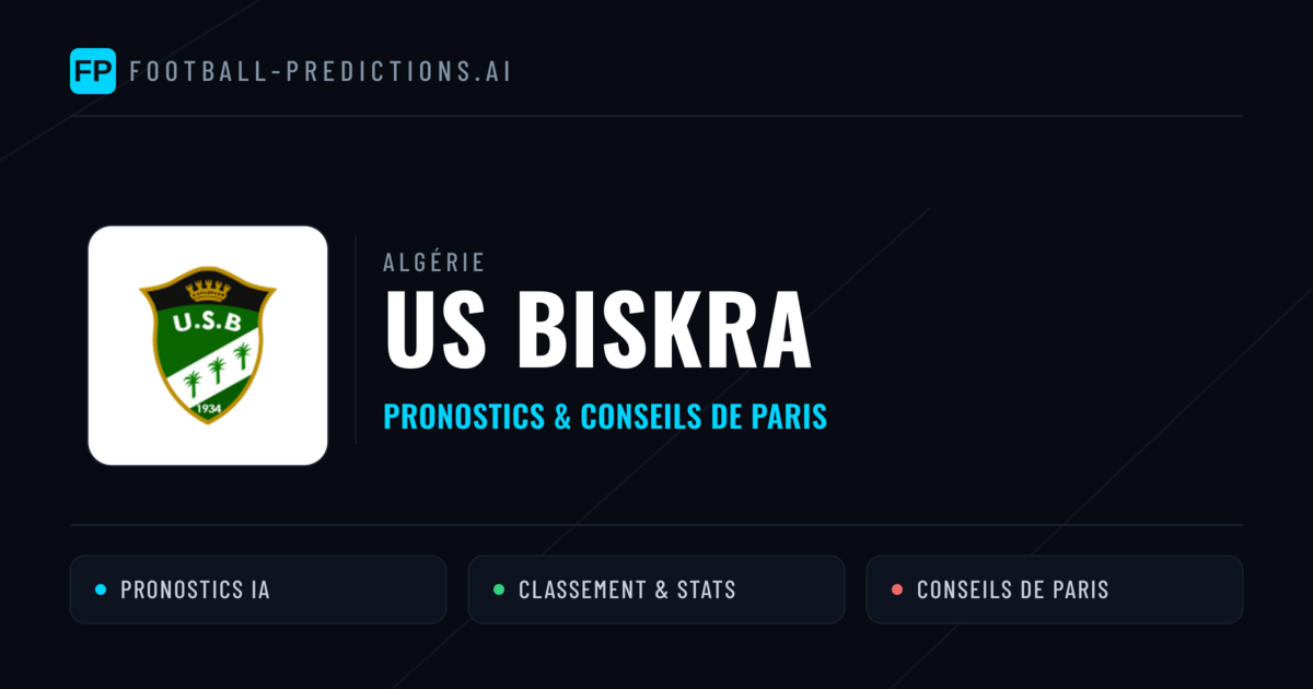 US Biskra Pronostics & Statistiques