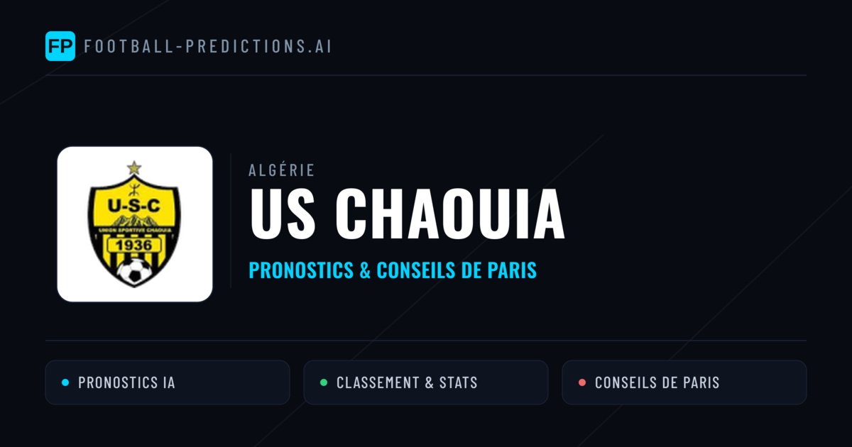 US Chaouia Pronostics & Statistiques