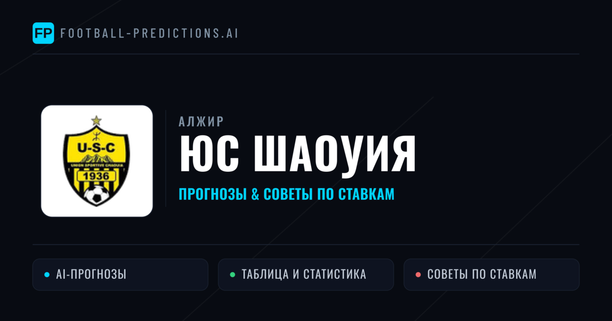 ЮС Шаоуия прогнозы и статистика
