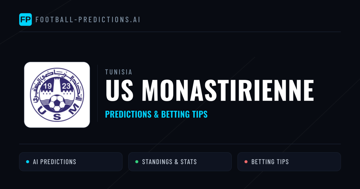 US Monastirienne Predictions & Stats
