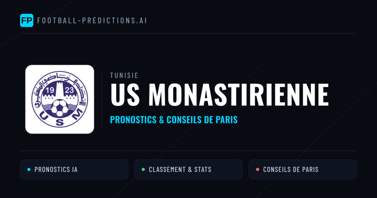 US Monastirienne Pronostics & Statistiques