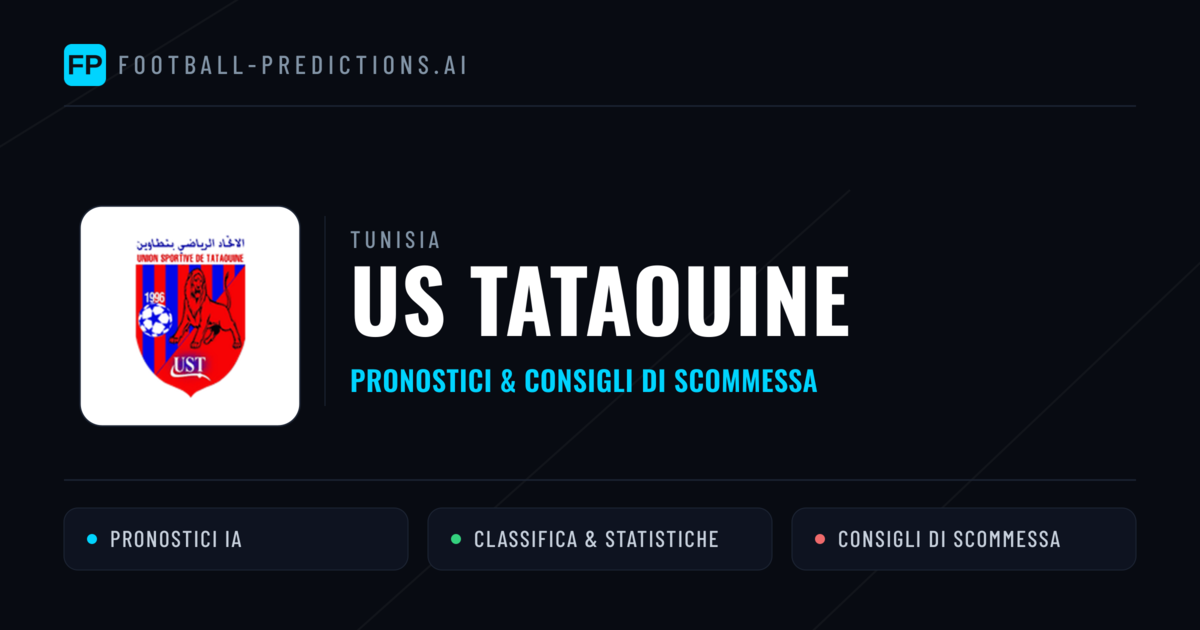 Pronostici e Statistiche US Tataouine