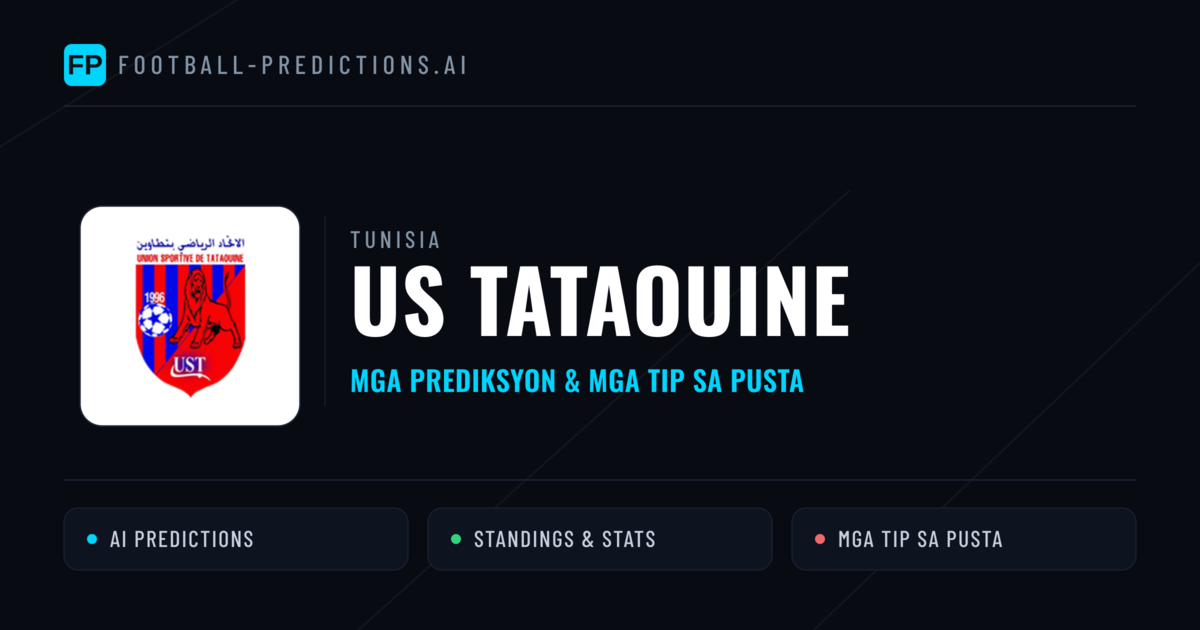 US Tataouine Predictions & Stats