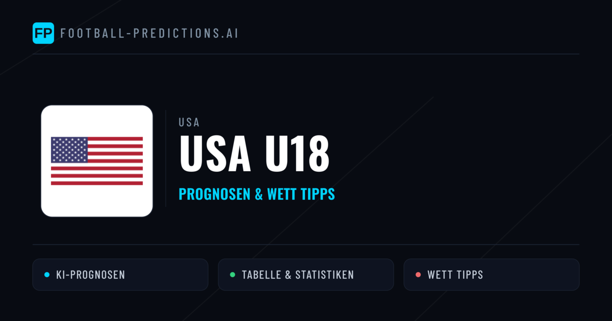 USA U18 Prognosen & Statistiken
