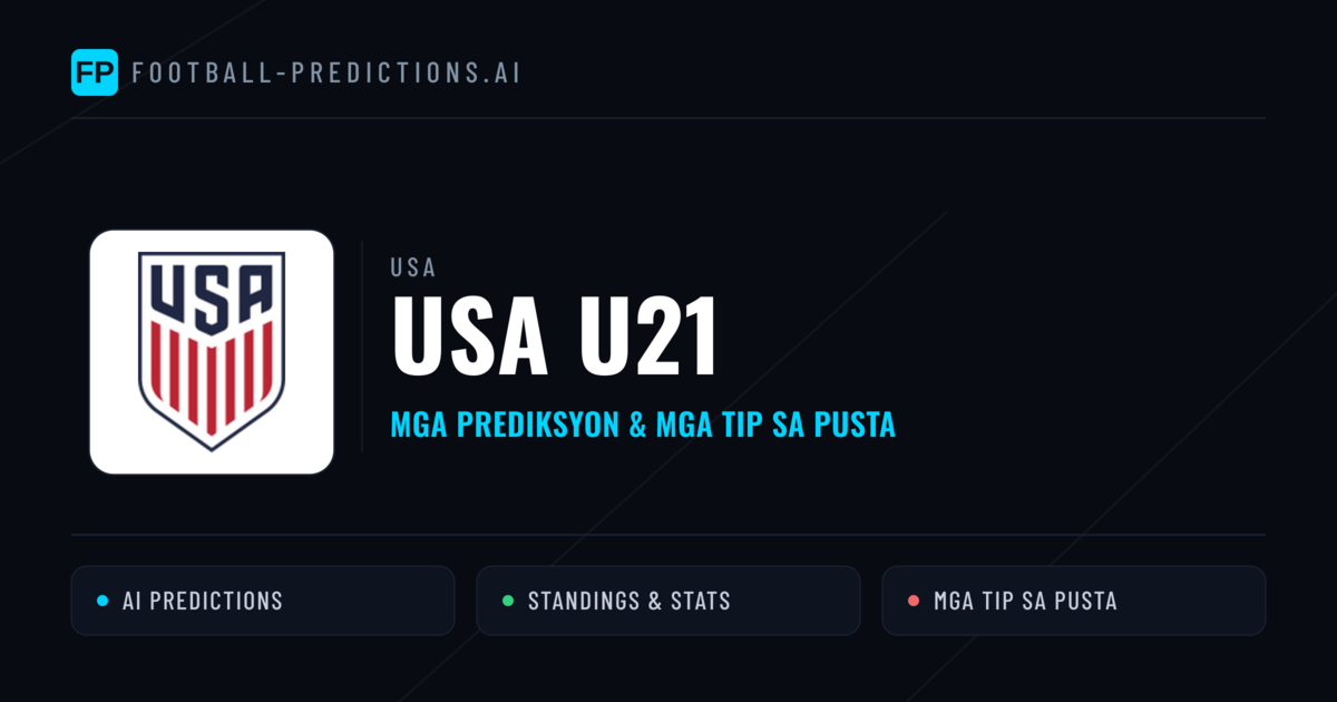 USA U21 Predictions & Stats
