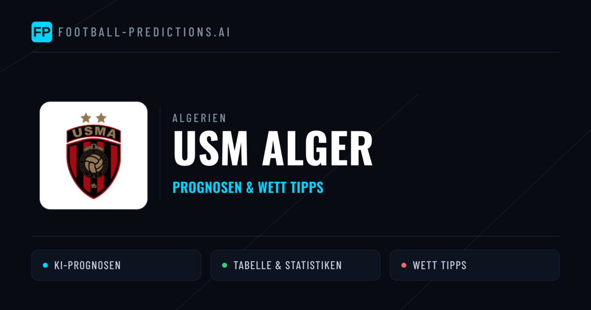 USM Alger Prognosen & Statistiken