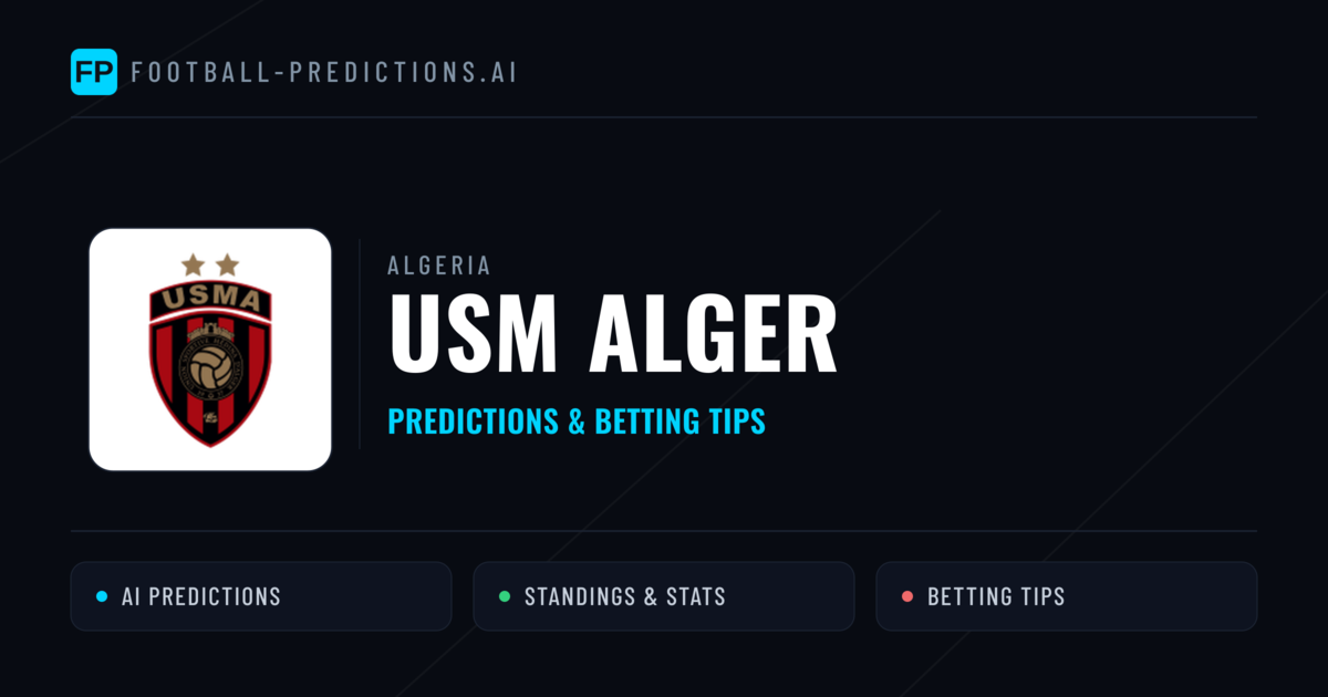 USM Alger Predictions & Stats