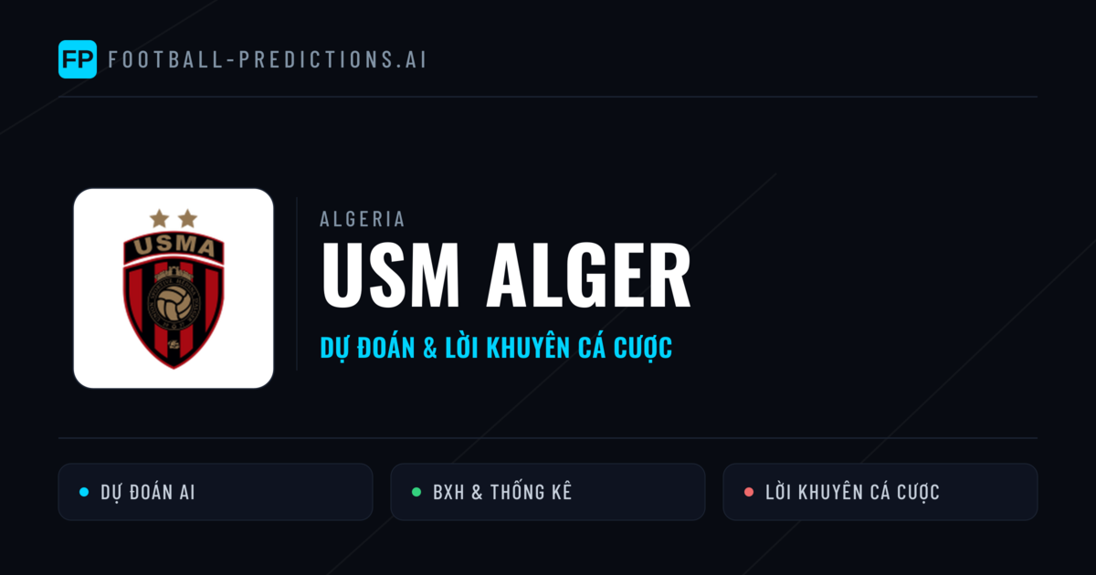 USM Alger Dự đoán & Thống kê