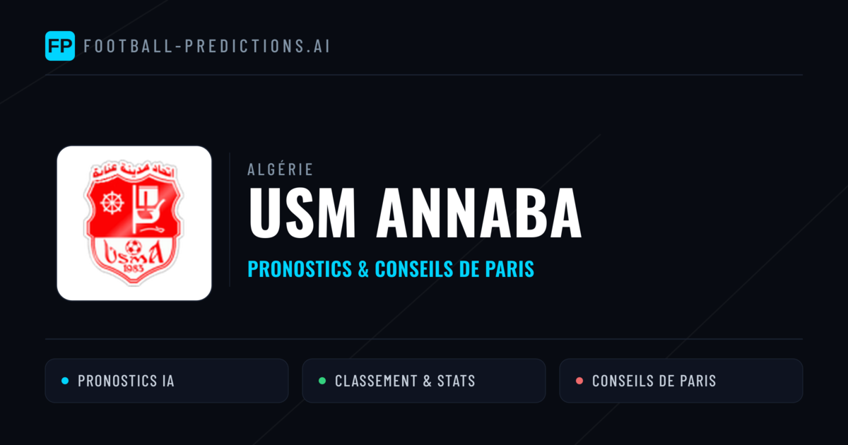 USM Annaba Pronostics & Statistiques